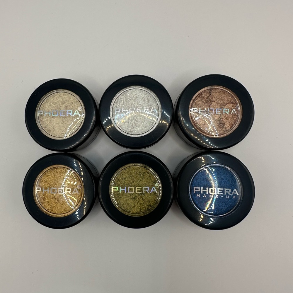 PHOERA Matalic Eye Shadow Tub Set Of 6